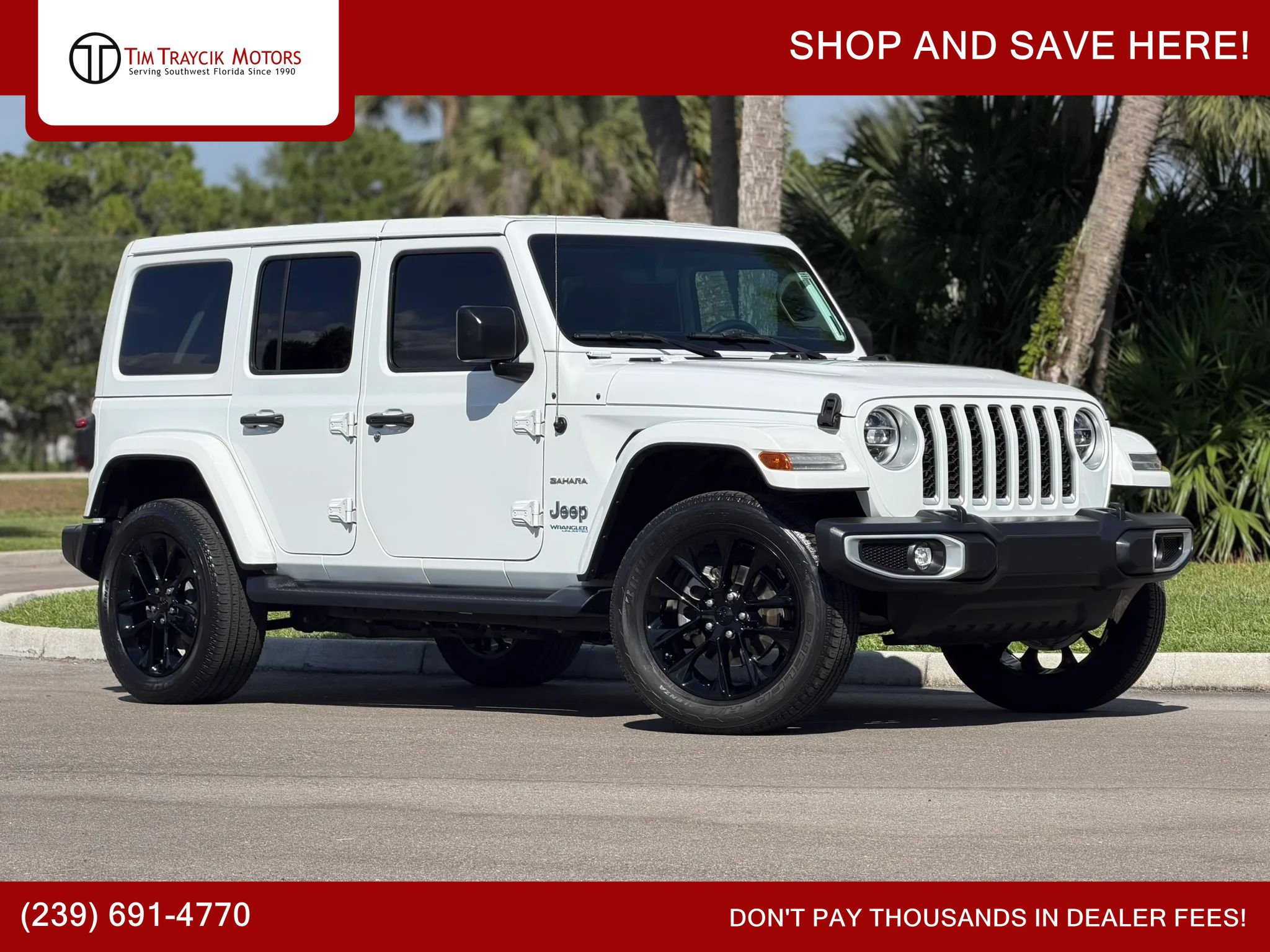 Used 2021 Jeep Wrangler Unlimited Sahara AWD/4WD image 1