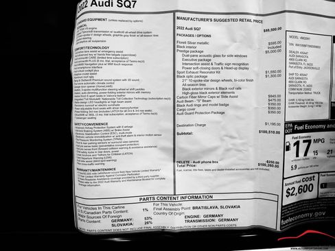 Used 2022 Audi SQ7 Prestige image 82