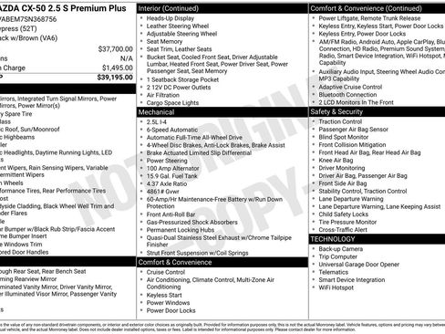 Certified 2025 MAZDA CX-50 AWD 2.5 S w/ Premium Plus Pkg image 26