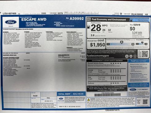 Used 2024 Ford Escape Active w/ Tech Pack #1 AWD/4WD image 30
