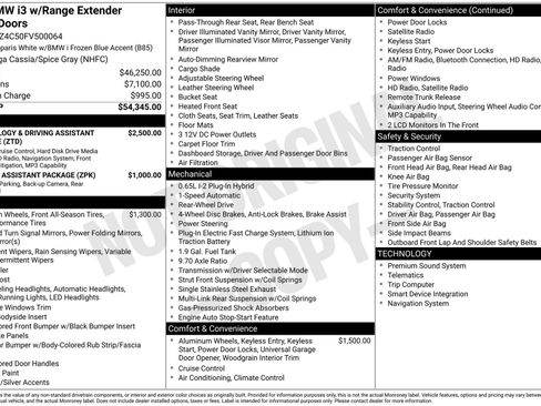 Used 2015 BMW i3 w/ Range Extender image 3