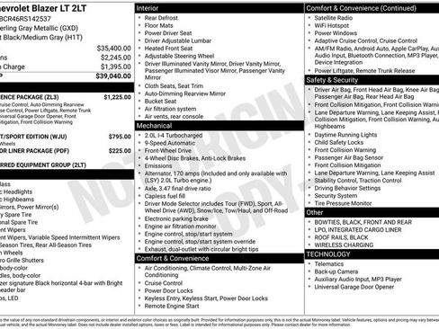 Used 2024 Chevrolet Blazer LT w/ Convenience Package FWD image 15