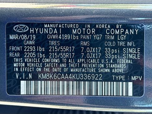 Used 2019 Hyundai Kona SEL w/ SEL Tech Package 02 AWD/4WD image 31