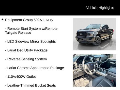 Used 2020 Ford F150 Lariat w/ Equipment Group 502A Luxury AWD/4WD image 6
