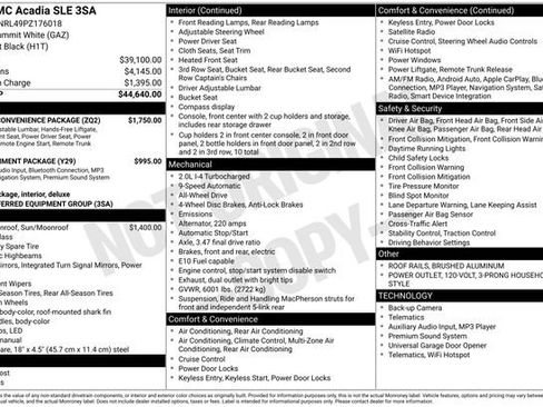 Used 2023 GMC Acadia SLE w/ Driver Convenience Package image 36