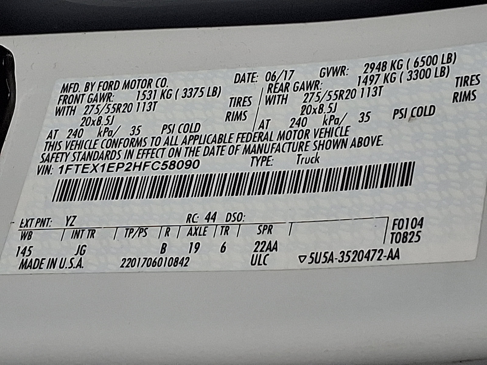 Used 2017 Ford F150 XL w/ Equipment Group 101A Mid AWD/4WD image 27