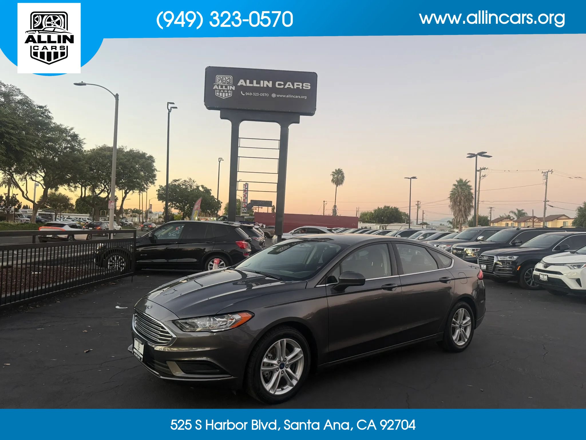 Used 2018 Ford Fusion SE w/ Fusion SE Technology Package FWD image 1