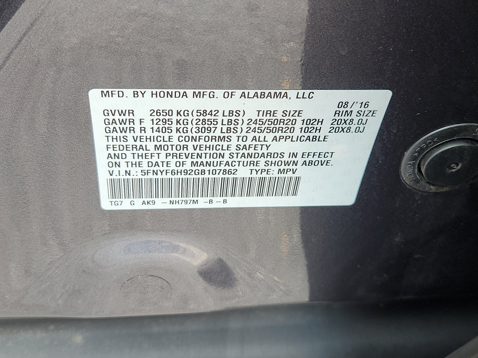 Used 2016 Honda Pilot Touring image 31