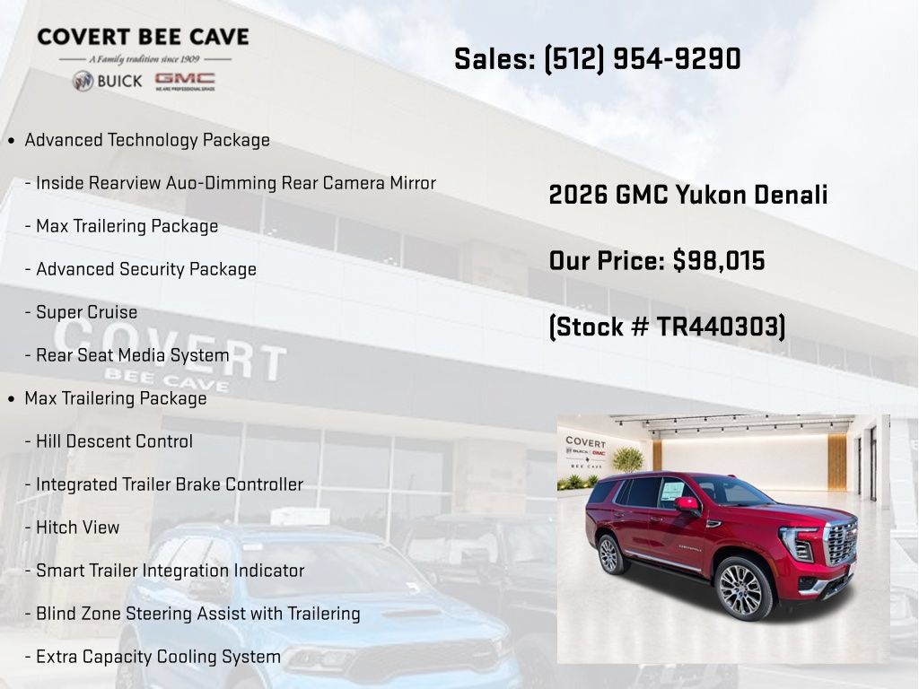 New 2026 GMC Yukon Denali w/ Denali Reserve Package AWD/4WD image 13
