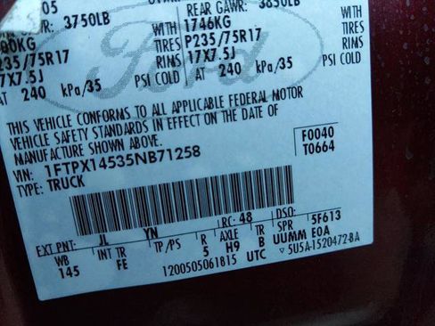 Used 2005 Ford F150 4x4 SuperCab image 20