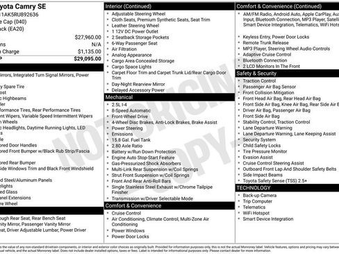 Used 2024 Toyota Camry SE image 17