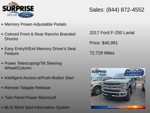 Used 2017 Ford F250 Lariat w/ Lariat Ultimate Package AWD/4WD image 18