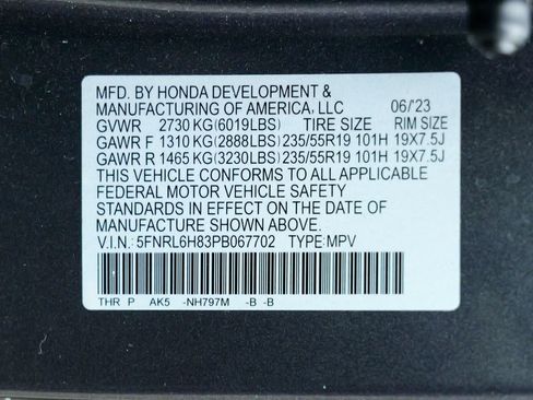 Used 2023 Honda Odyssey Touring image 62