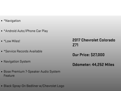 Used 2017 Chevrolet Colorado Z71 AWD/4WD image 12