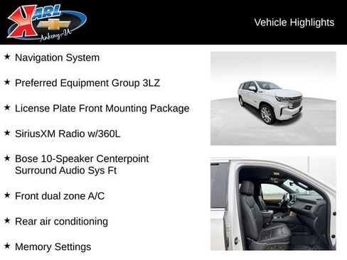 Used 2022 Chevrolet Tahoe High Country image 2