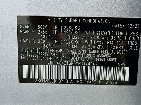 Used 2022 Subaru Outback Limited XT image 36