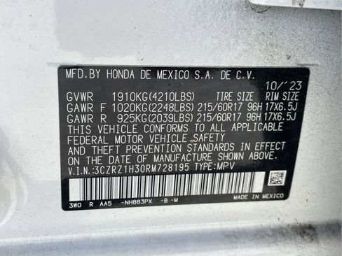 Certified 2024 Honda HR-V LX image 15