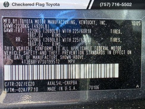 Used 2025 Toyota RAV4 XSE w/ Advanced Technology Package image 23