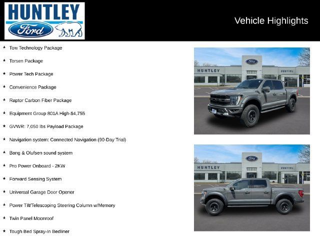 Used 2021 Ford F150 Raptor w/ Equipment Group 801A High AWD/4WD image 2