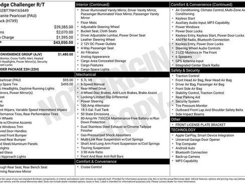 Used 2022 Dodge Challenger R/T w/ Driver Convenience Group image 34