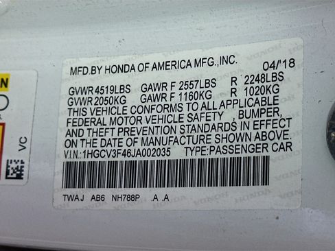 Used 2018 Honda Accord EX image 12