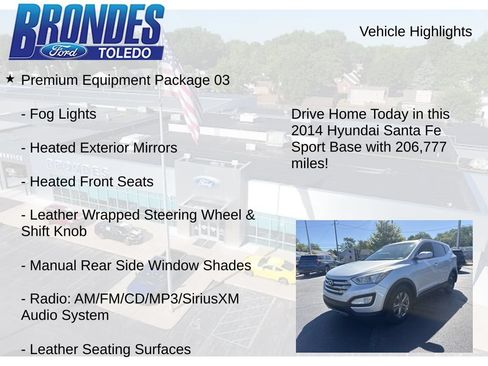 Used 2014 Hyundai Santa Fe Sport w/ Premium Equipment Package 03 FWD image 12