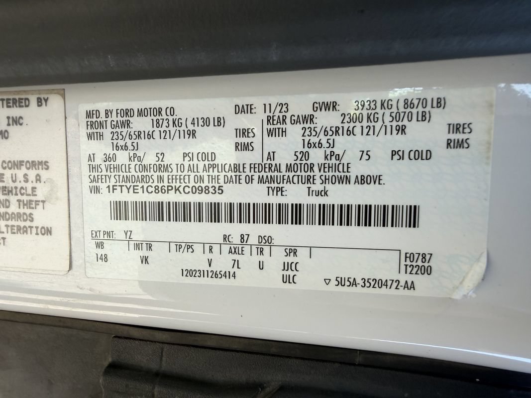 Used 2023 Ford Transit 150 Medium Roof w/ Load Area Protection Package RWD image 41