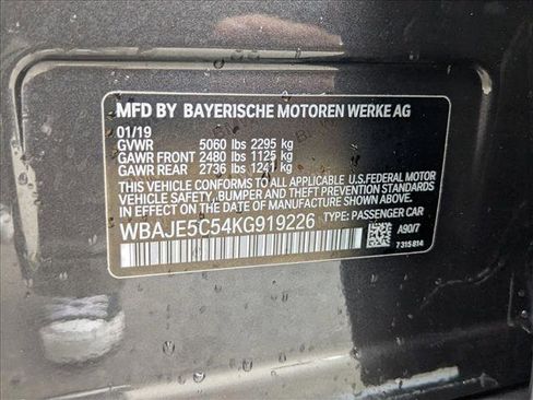 Used 2019 BMW 540i w/ M Sport Package image 27