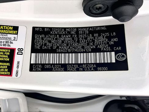 Used 2021 Lexus ES 350 w/ Premium Package image 33