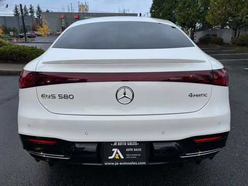 Used 2022 Mercedes-Benz EQS 580 4MATIC Sedan w/ AMG Line Interior image 9