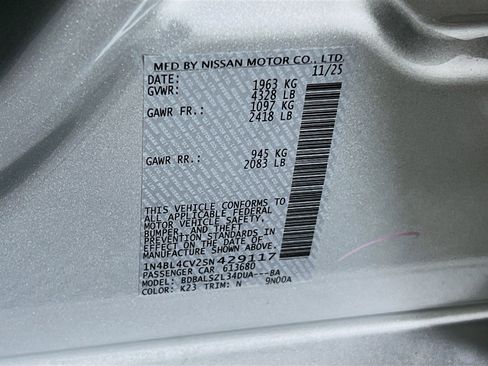 New 2025 Nissan Altima 2.5 SR image 34