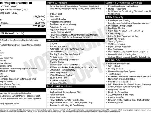 Used 2022 Jeep Wagoneer Series III AWD/4WD image 4
