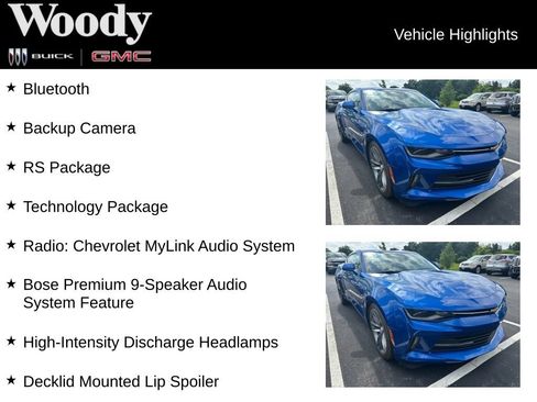 Used 2017 Chevrolet Camaro LT w/ RS Package RWD image 3