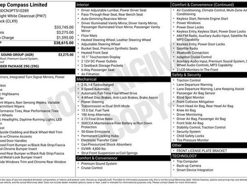 Used 2023 Jeep Compass Limited w/ Sun and Sound Group AWD/4WD image 6