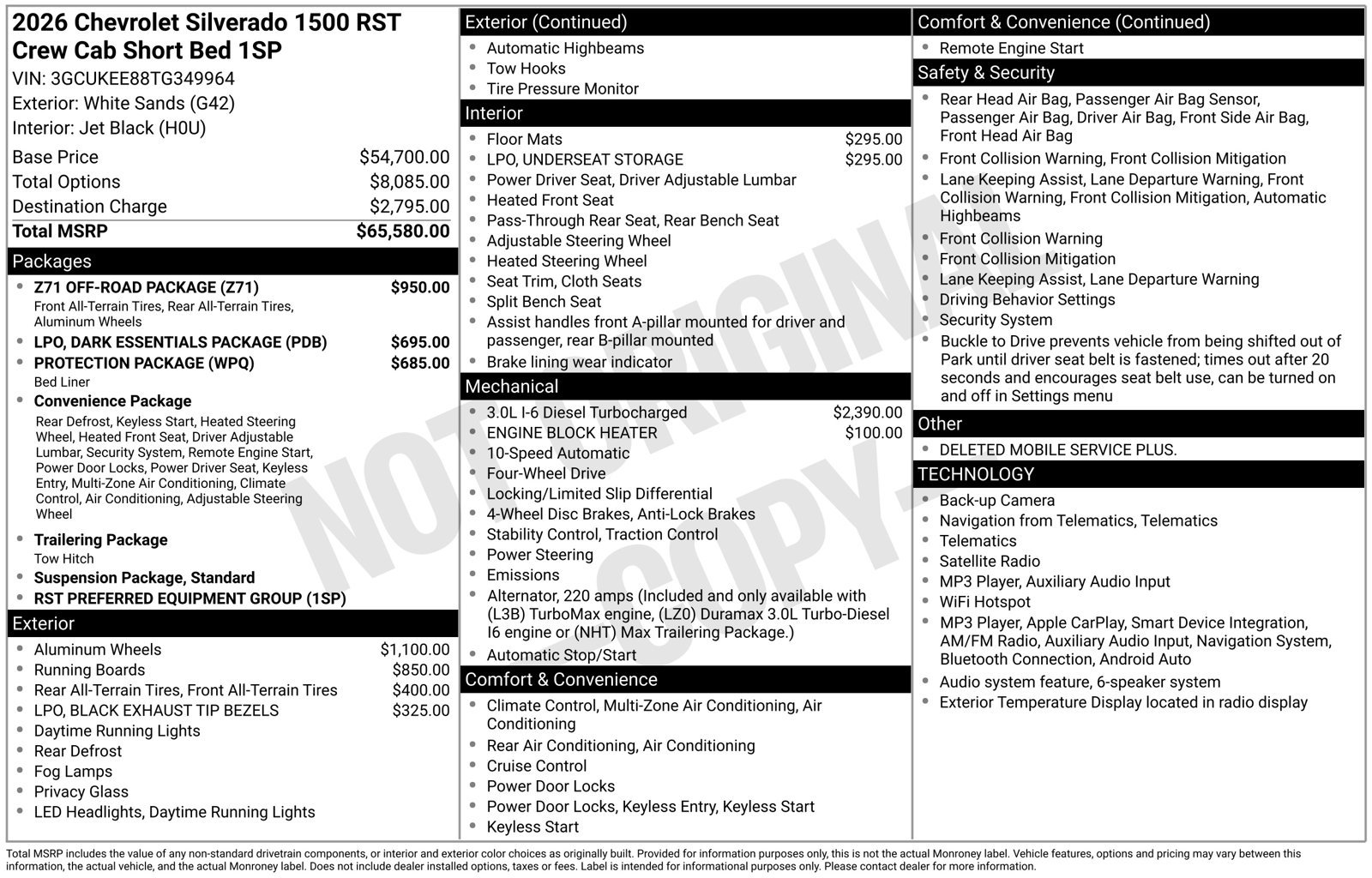 New 2026 Chevrolet Silverado 1500 RST w/ Z71 Off-Road Package AWD/4WD image 10