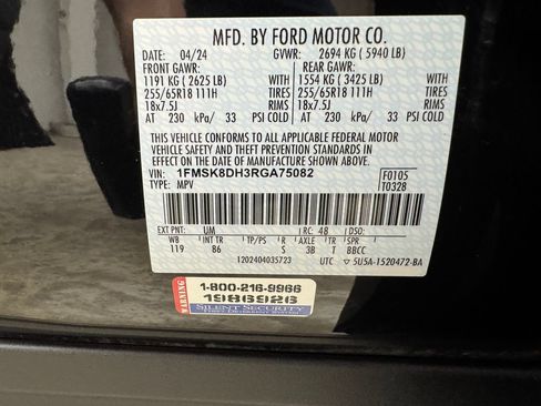 Certified 2024 Ford Explorer XLT AWD/4WD image 30
