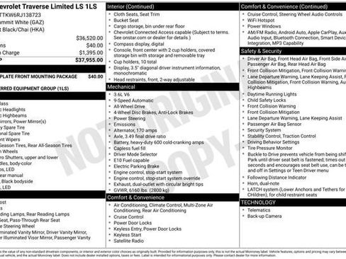 Certified 2024 Chevrolet Traverse LS AWD/4WD image 31