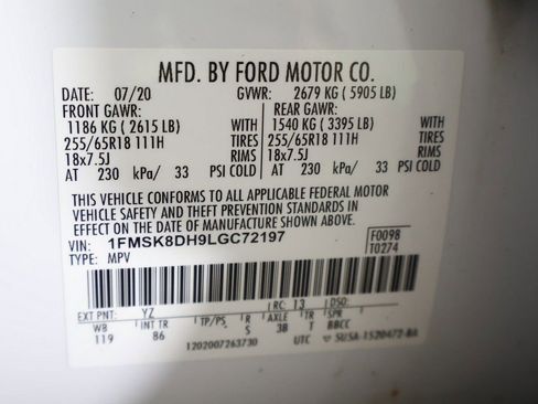 Used 2020 Ford Explorer XLT w/ Comfort Package AWD/4WD image 59