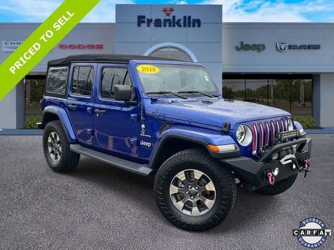 Used 2018 Jeep Wrangler Unlimited Sahara image 1