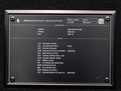 Certified 2019 Ferrari 488 Spider RWD image 21