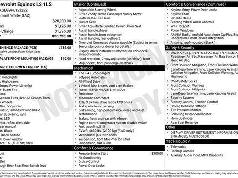 Used 2023 Chevrolet Equinox LS w/ LS Convenience Package AWD/4WD image 33