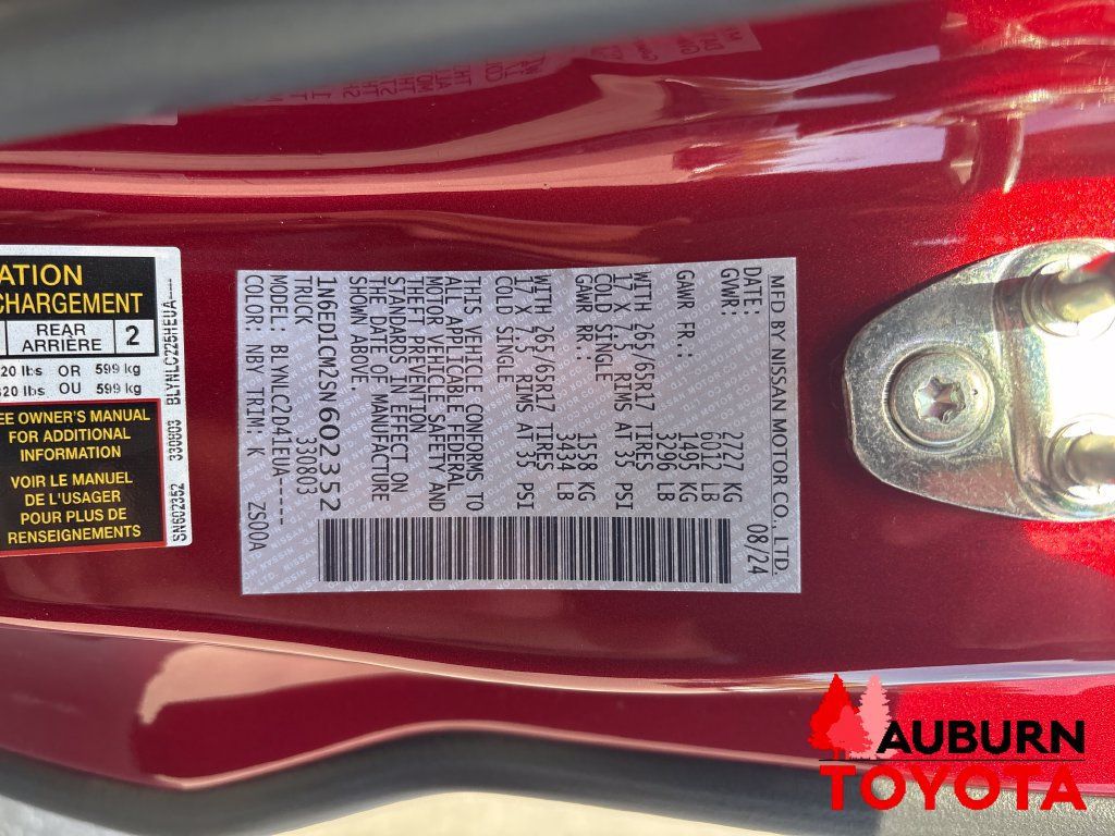 Used 2025 Nissan Frontier SV w/ SV Convenience Package AWD/4WD image 27