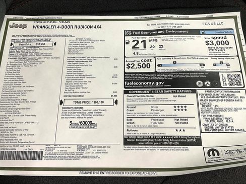 New 2025 Jeep Wrangler Unlimited Rubicon image 21