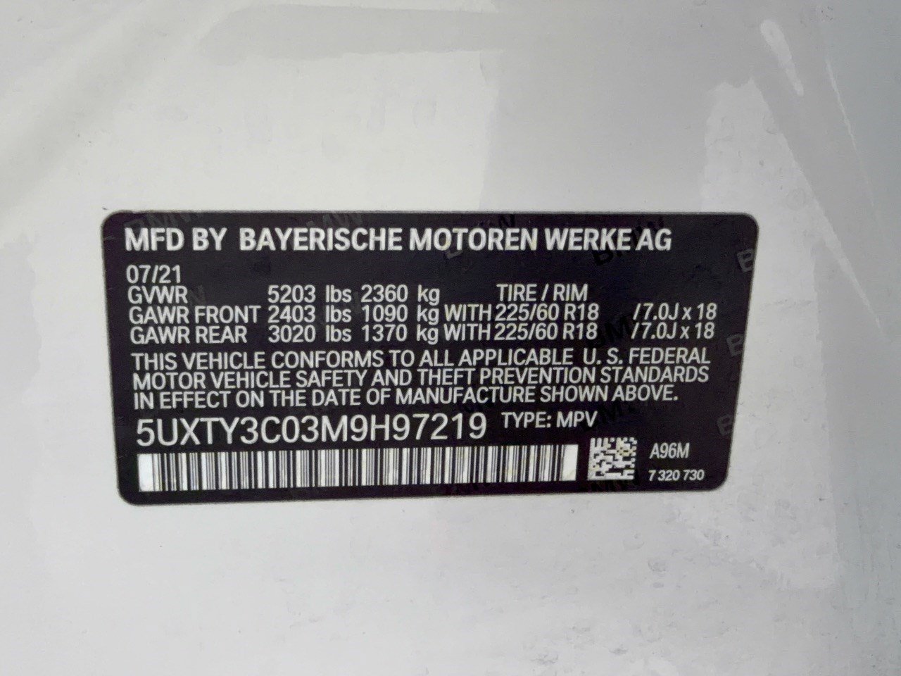 Used 2021 BMW X3 sDrive30i w/ Convenience Package RWD image 31