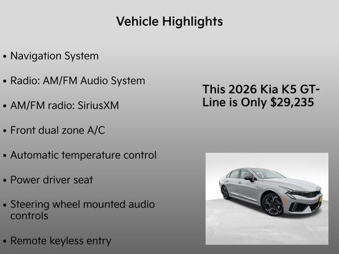 New 2026 Kia K5 GT-Line image 5