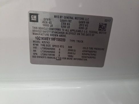 Used 2017 Chevrolet Silverado 2500 LTZ w/ Duramax Plus Package AWD/4WD image 94