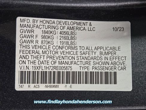 Certified 2024 Honda Civic EX-L image 14