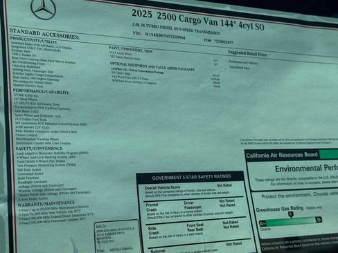 New 2025 Mercedes-Benz Sprinter 2500 image 8
