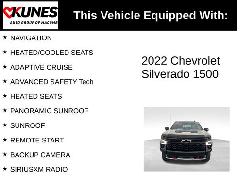 Used 2022 Chevrolet Silverado 1500 ZR2 w/ Technology Package image 3