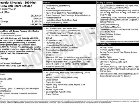 Used 2022 Chevrolet Silverado 1500 High Country AWD/4WD image 3